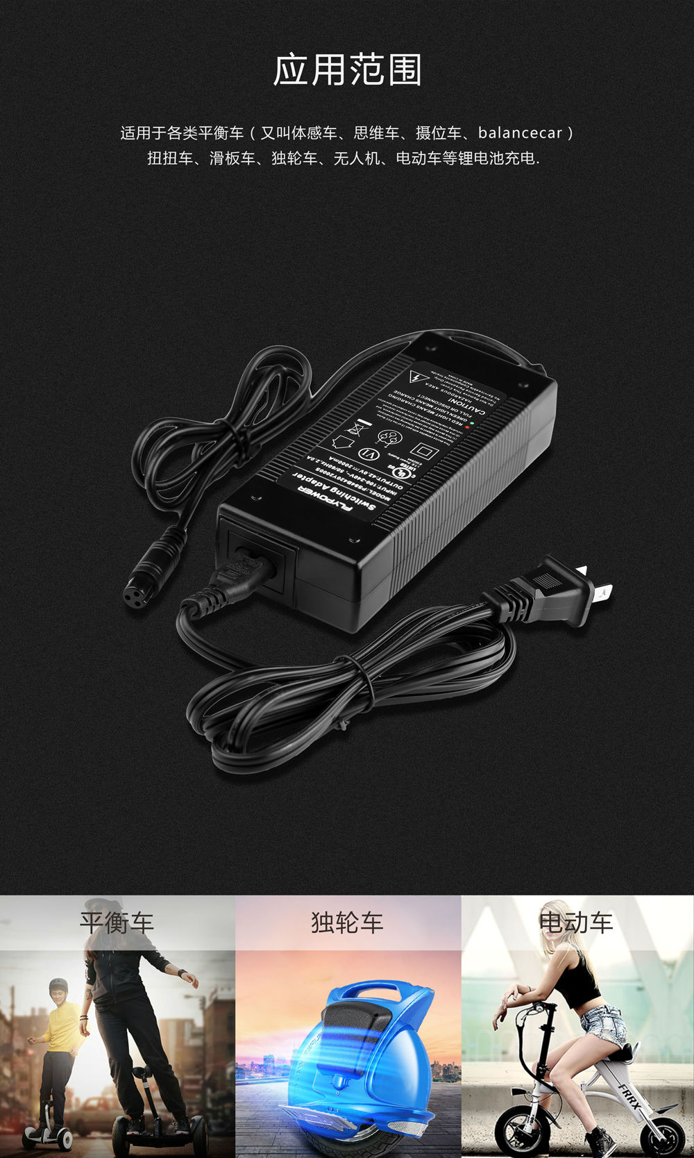 飞天鹰电动车充电器