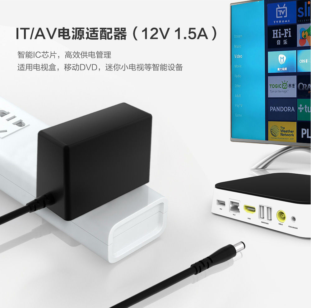 12V1.5A电源适配器