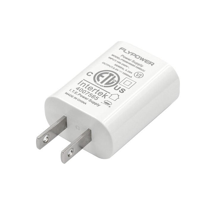 9V0.6A UL USB power supply white